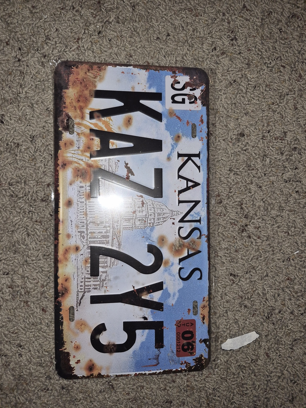 Supernatural replica License Plate